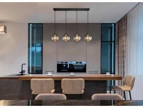 Globo 54359-4H - Lampadario a sospensione con filo LOIS 4xE14/40W/230V