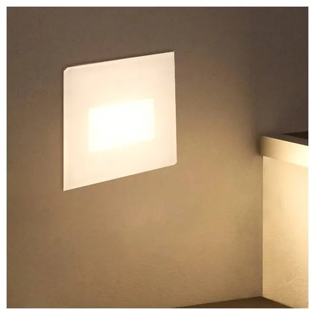 Segnapasso LED Bianco 4W per Scatola 503 - Antiabbagliamento Colore Bianco Caldo 2.700K
