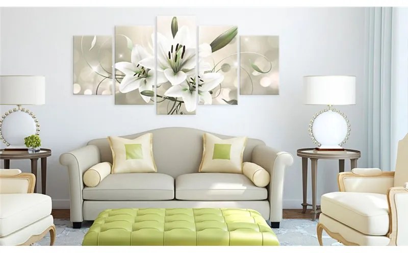 Quadro Soffio di primavera  Colore Beige, Dimensioni e Misure 100x50