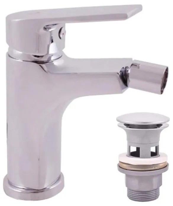 RAV Slezák CO145.0 - Miscelatore per bidet con piletta COLORADO 14,3 cm cromo lucido
