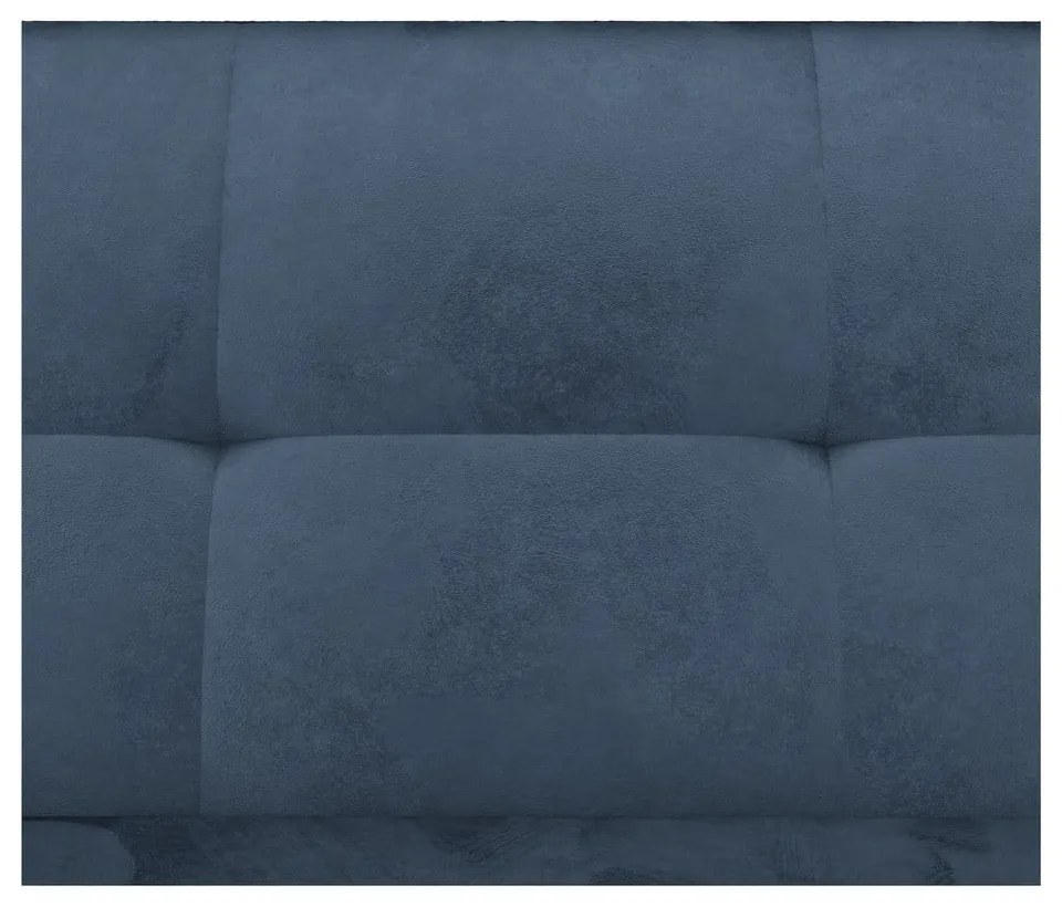 Divano letto angolare in velluto blu (angolo variabile) Lilly - Støraa