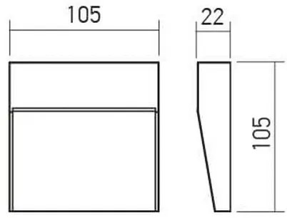 Redo 90475 - Applique a LED da esterno LANDER LED/3W/230V IP54 antracite