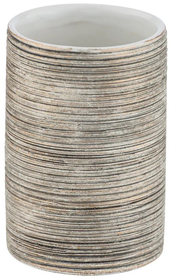 Tazza in ceramica marrone per spazzolini da denti Fedio - Wenko