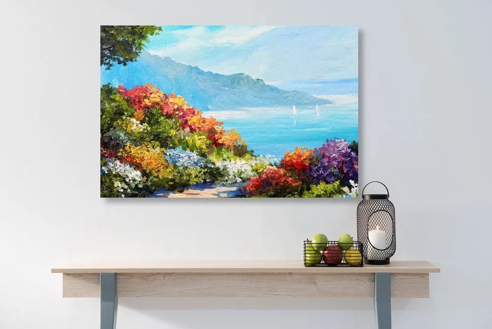 Quadro su tela – Vista sul mare