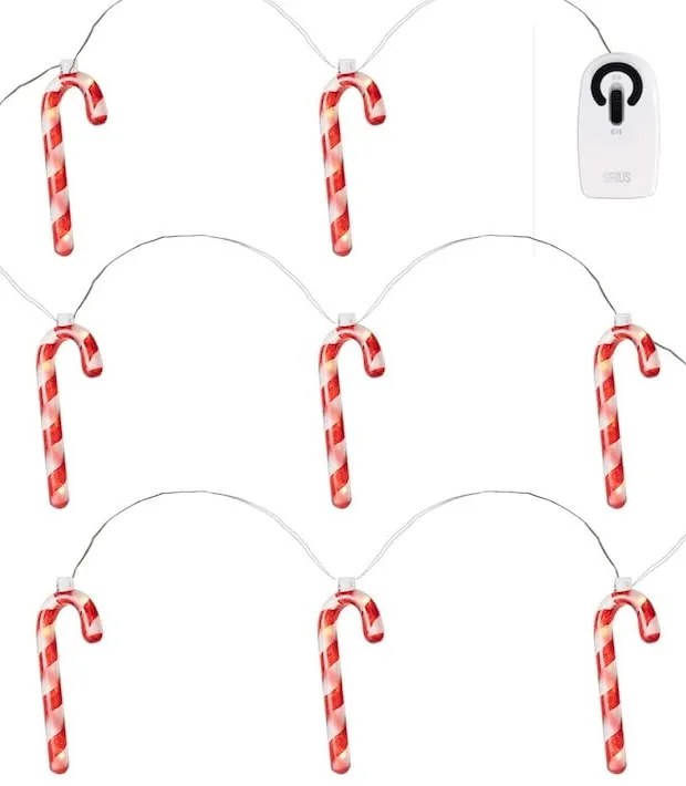 Catena luminosa 8 lampadine lunghezza totale 105 cm Elly – Sirius