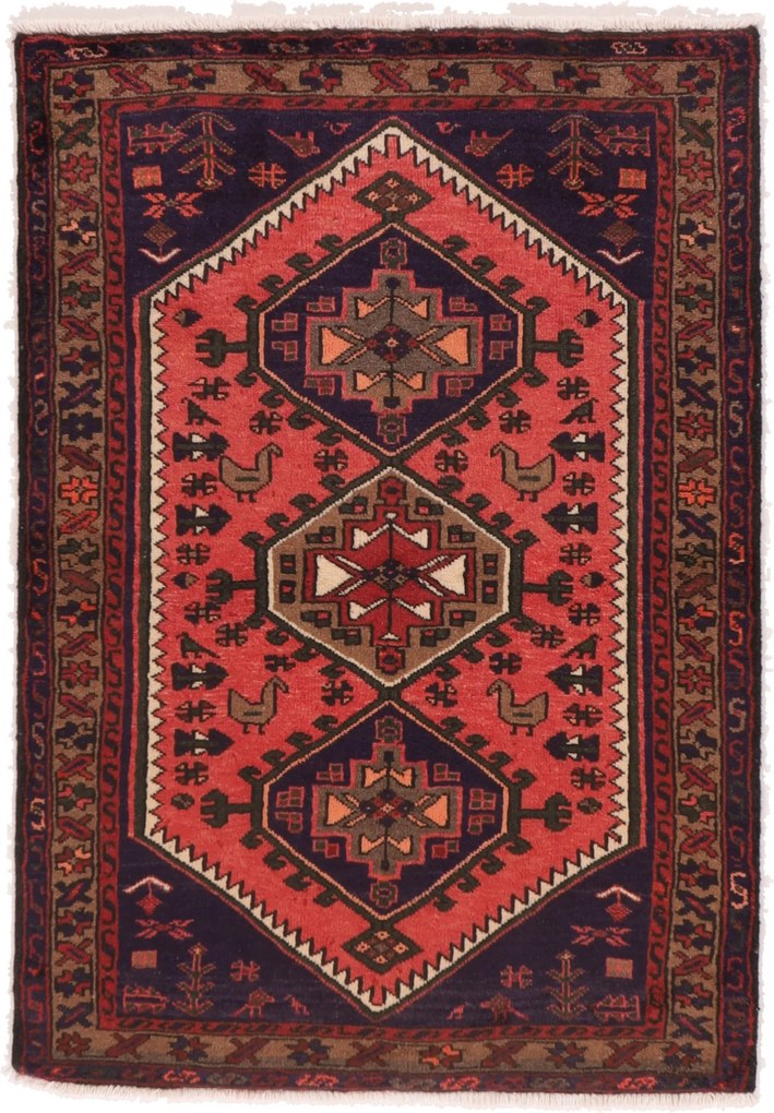 Hamedan Tappeto persiano 100x150 (Iran) Annodato A Mano
