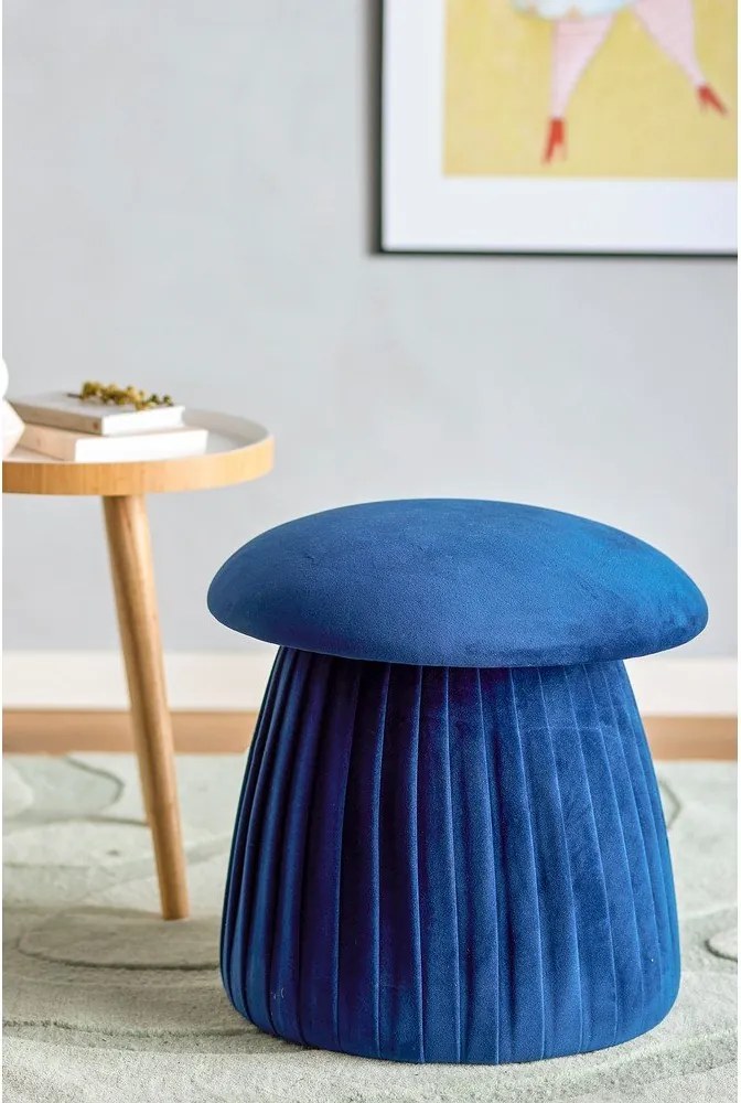 Sgabello blu scuro Roberta - Bloomingville