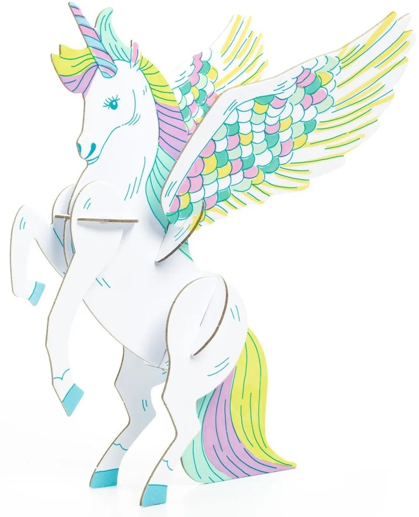 Colora, assembla e gioca - Un mondo di fate e unicorni