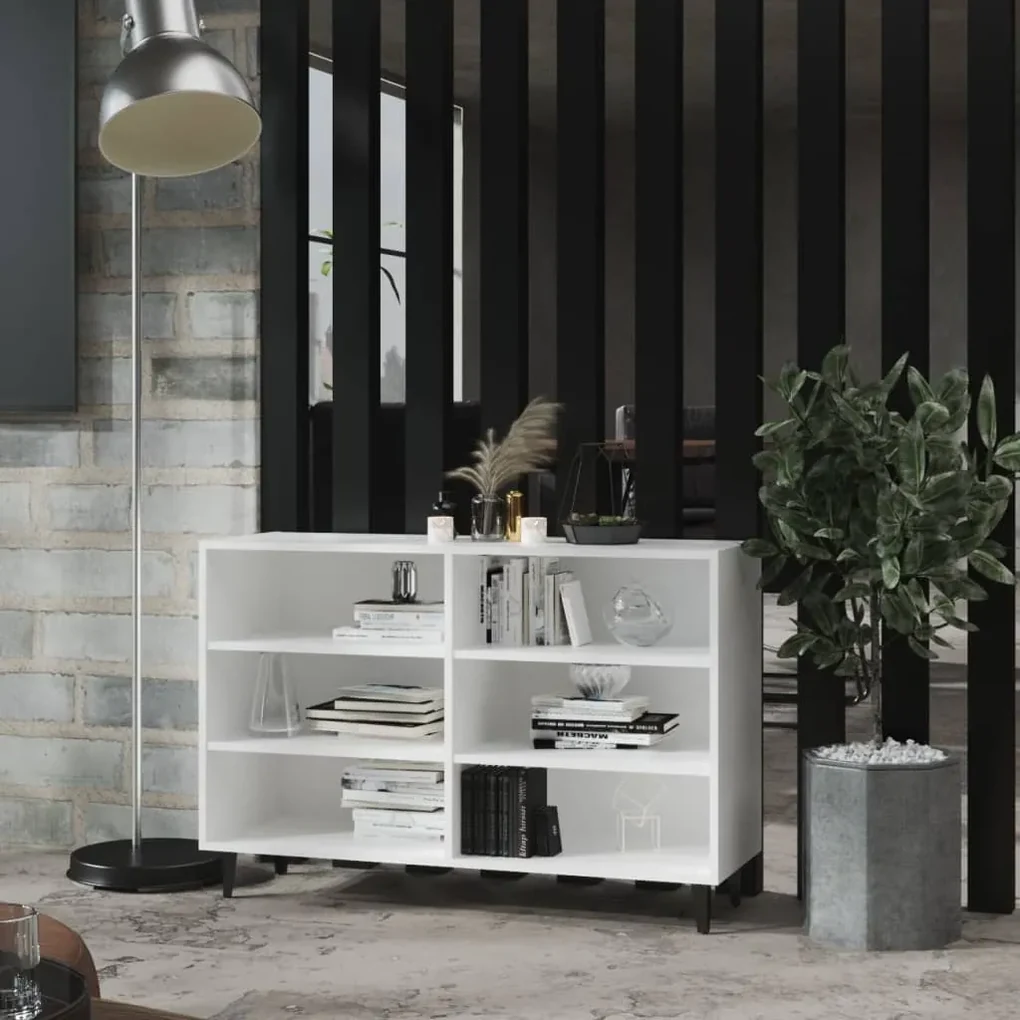 Credenza bianca 103,5x35x70 cm in truciolato