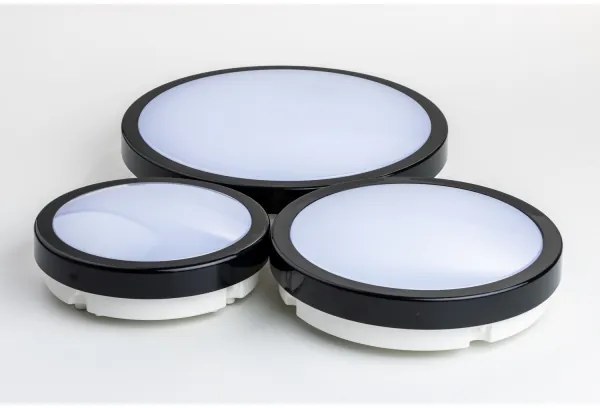 Brilagi - Plafoniera LED da bagno PERA LED/18W/230V diametro 22 cm IP65 nero