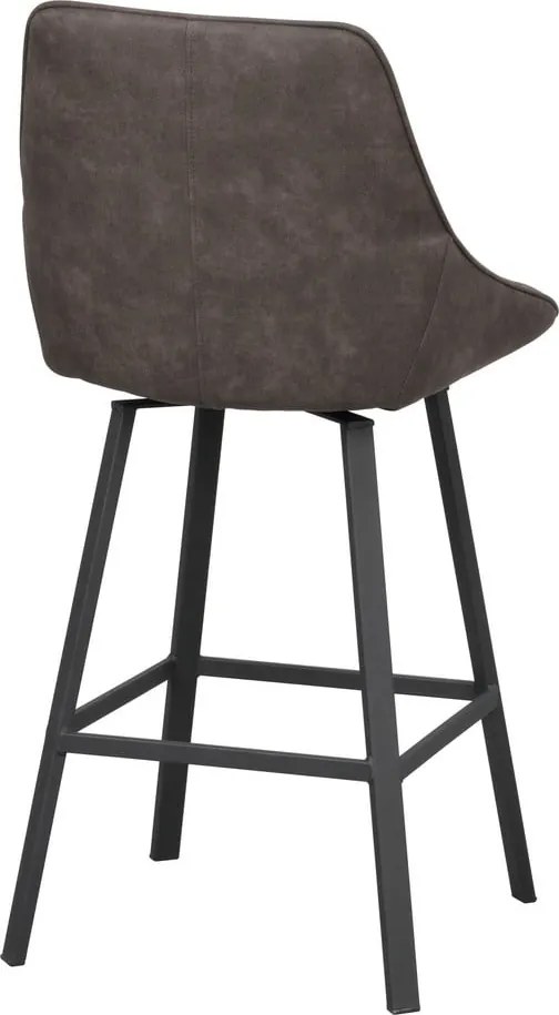 Sgabelli da bar grigi in set di 2 (altezza seduta 65 cm) Alison - Rowico