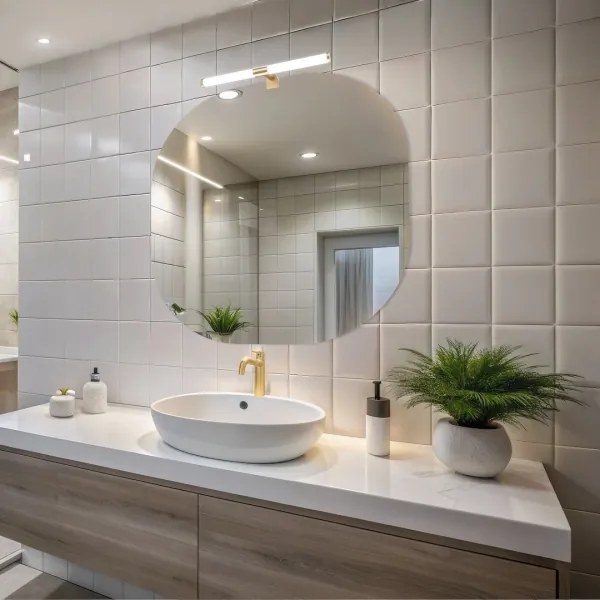 Lampada LED 2 in 1 per specchio da bagno APA LED/6W/230V 40 cm IP44 dorata