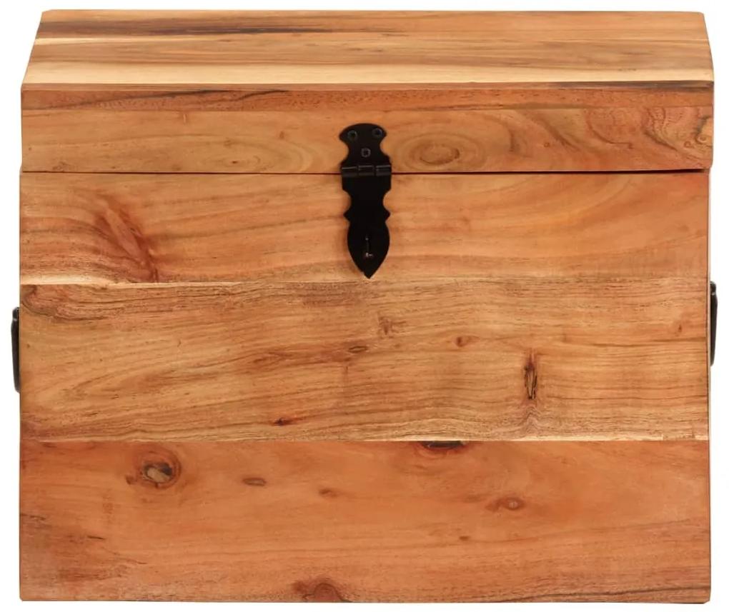 Contenitore portaoggetti 39x28x31cm in legno massello di acacia