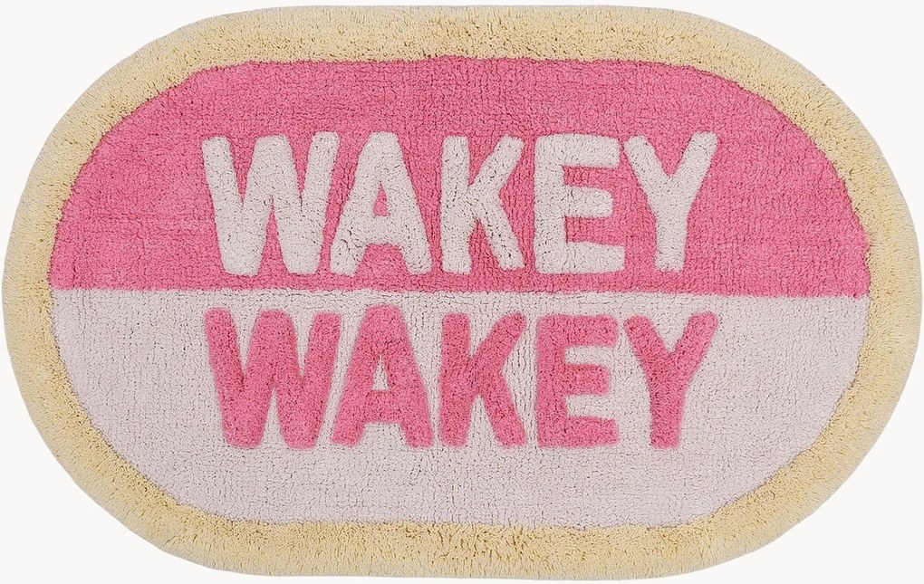Tappeto da bagno in cotone Wakey Wakey