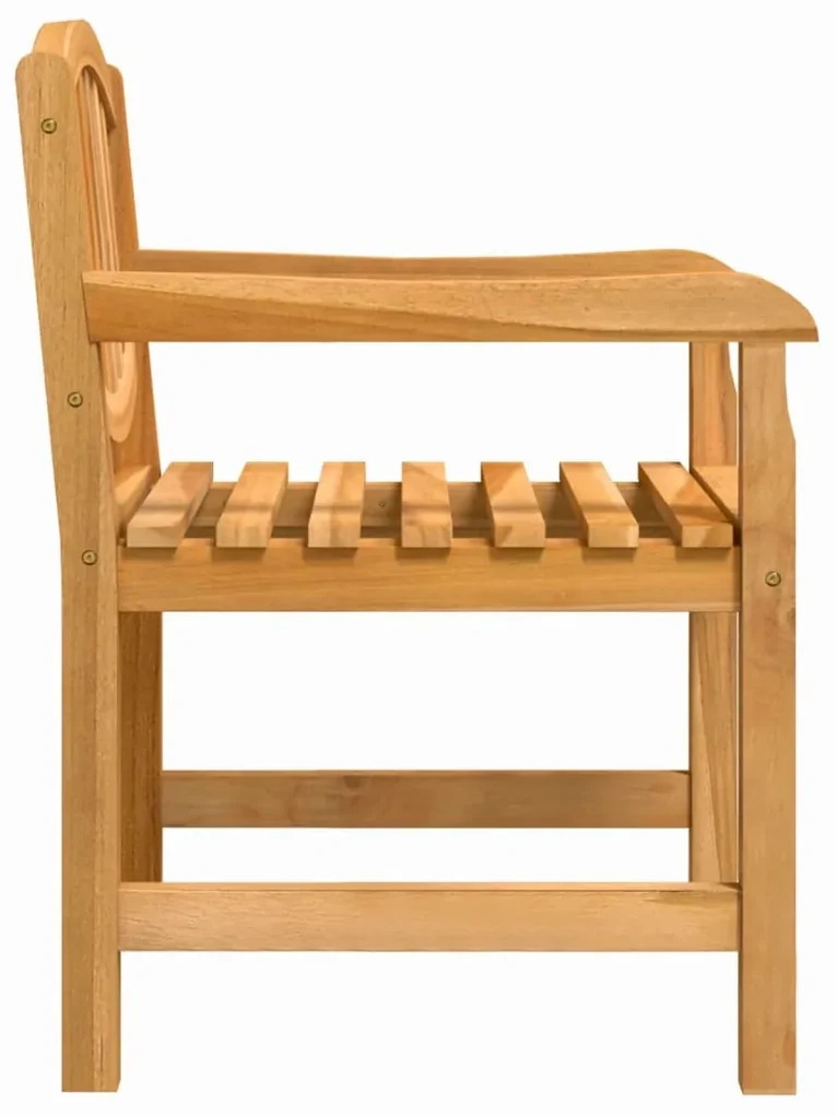 Sedie da giardino 2 pz 58x59x88 cm in legno massello di teak