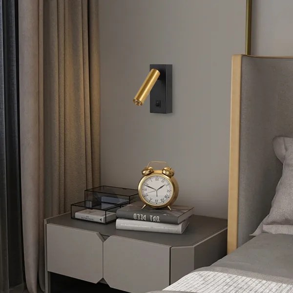 Brilagi - Luce Spot da parete a LED MAYA LED/3W/230V 4000K nero/oro