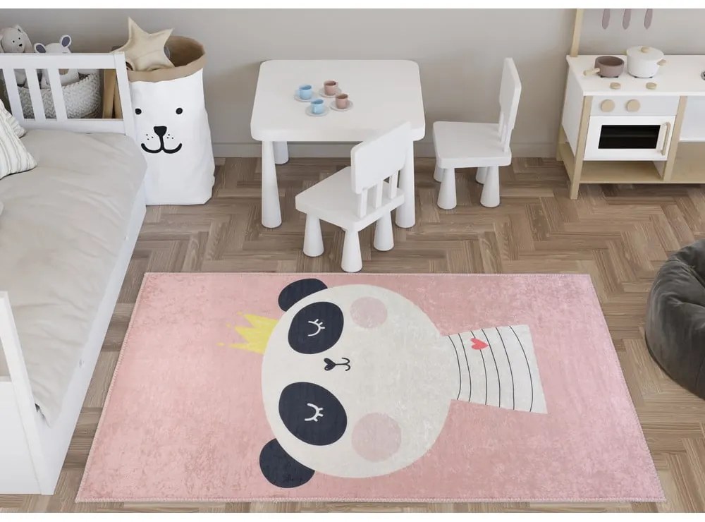 Tappeto per bambini rosa chiaro lavabile 160x230 cm Royalty Mascot – Vitaus