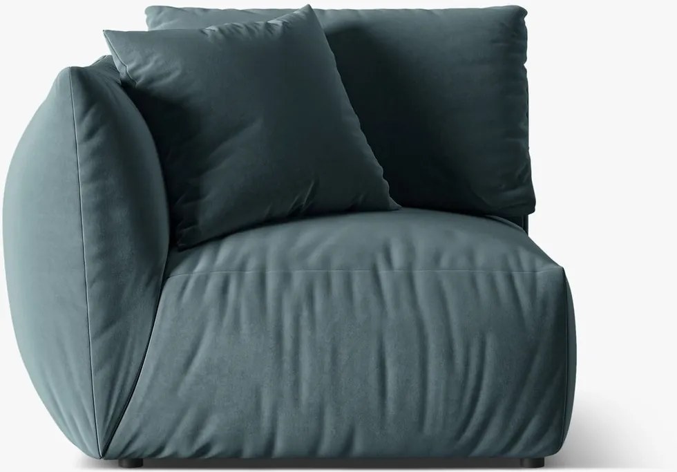 Modulo angolare Chris in velluto – L110 cm