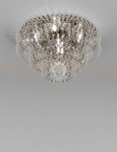 Ecos lampadario da soffitto 90 cristallo rigadin bronzo satinato 5 ...