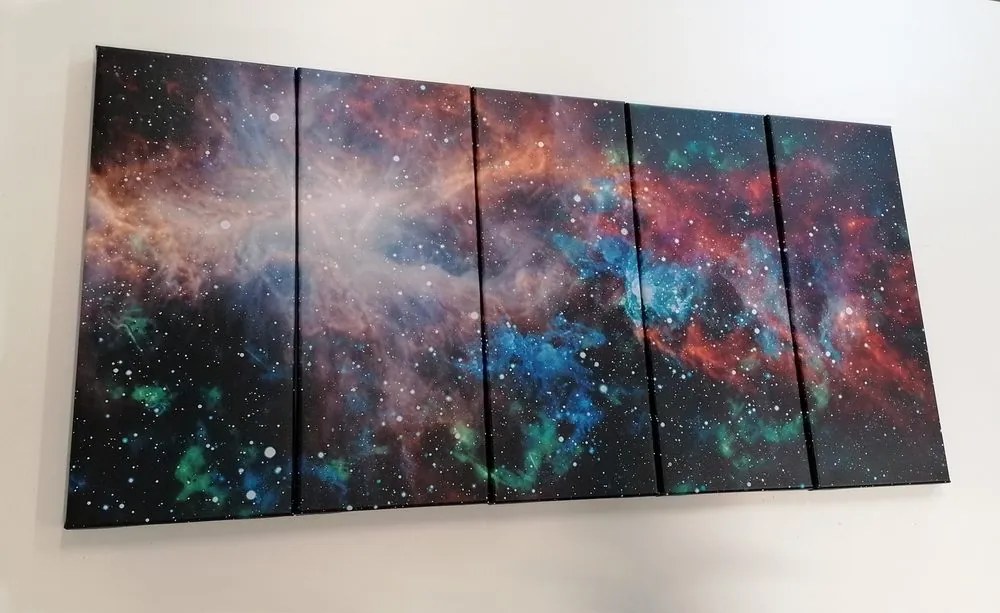 Quadri 5 pezzi – Galassia infinita