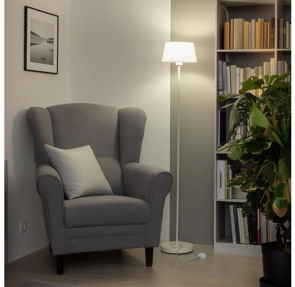 Brilagi - lampada da terra LED CERIA 1xE27/40W/230V Ø 25 cm bianca