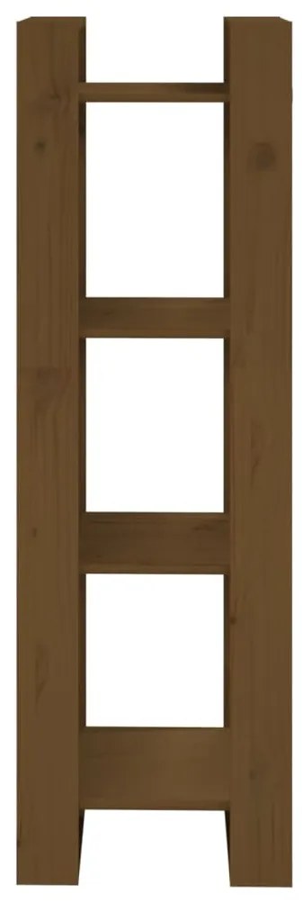 Libreria/divisorio miele 41x35x125 cm in legno massello