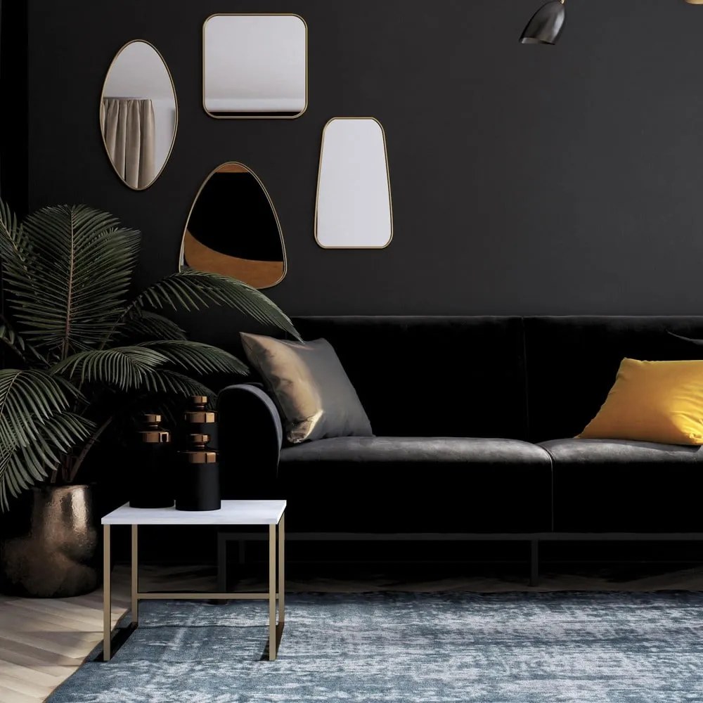 Divano letto nero 217,2 cm Adley - CosmoLiving by Cosmopolitan