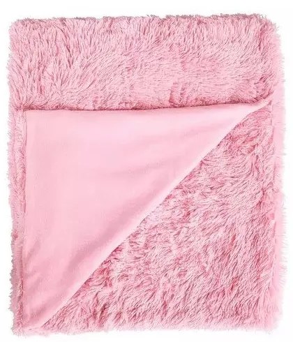 Biancheria da letto rosa in micropile, 200 x 200 cm Cuddly - Catherine Lansfield