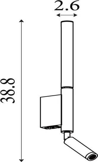 Searchlight 28127BK - Faretto LED ARCHITECT LED/7W/230V nero