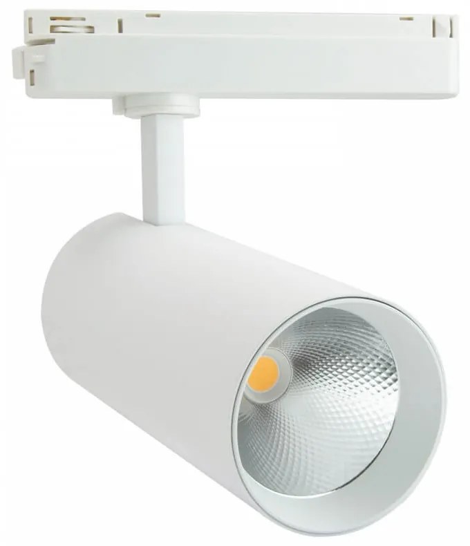 Faro LED 40W, Monofase, 38°/60°, 130LM/W, CRI92, no Flickering Colore  Bianco Naturale 4.000K