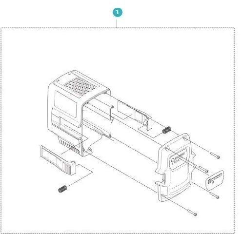 Kit Guscio Batteria 40-B70 538992901 Originale Husqvarna