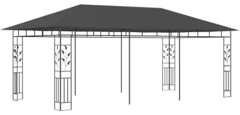 Gazebo con Zanzariera 6x3x2,73 m Antracite