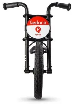 QPlay - Bici a spinta FEDURO nero/rosso