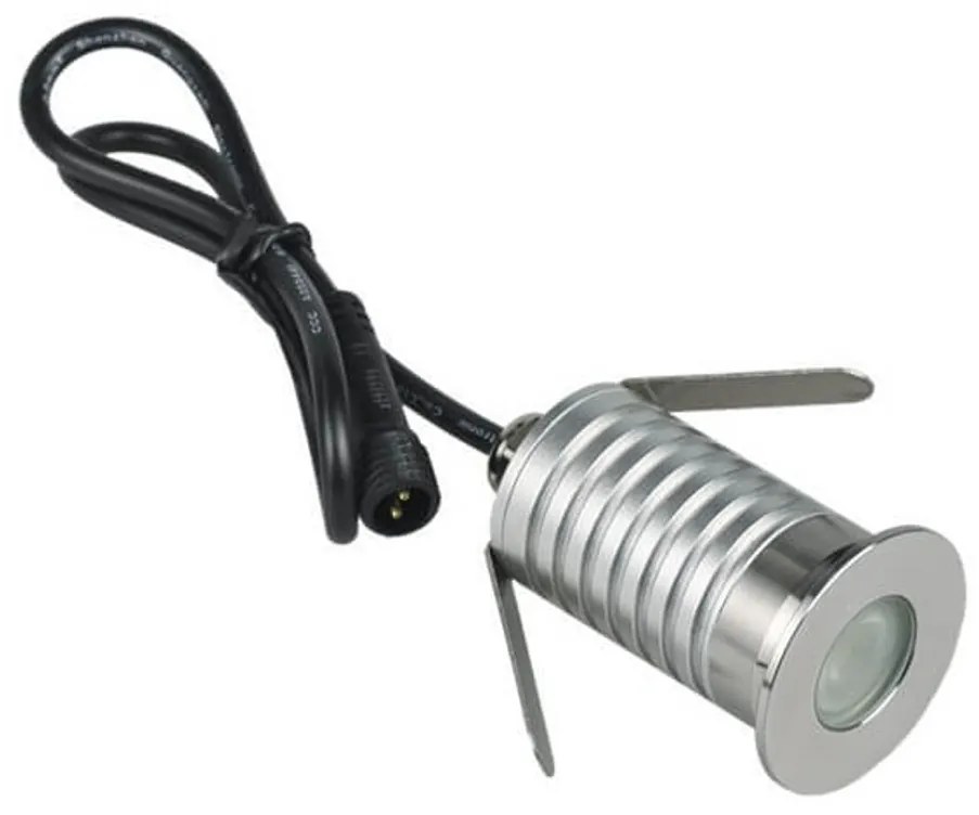 Faretto Segnapasso LED 3W IP67 Acciaio Inox Professional Colore Bianco Caldo 2.700K