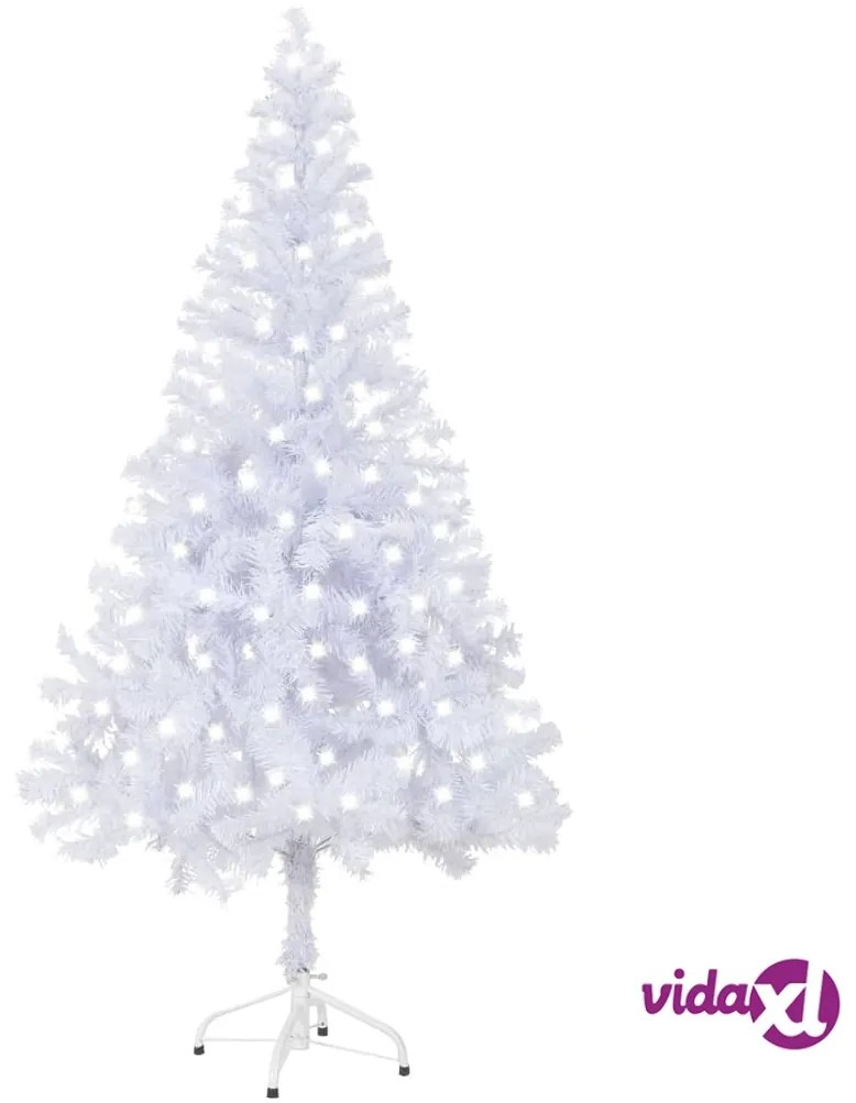 vidaXL Albero di Natale Preilluminato con Supporto 120 cm 230 Rami