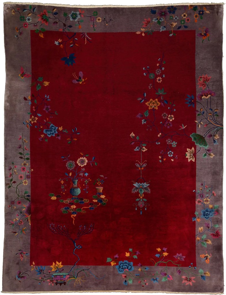 Peking Tappeto orientale 350 x 270 Rosso (Cina) Annodato A Mano