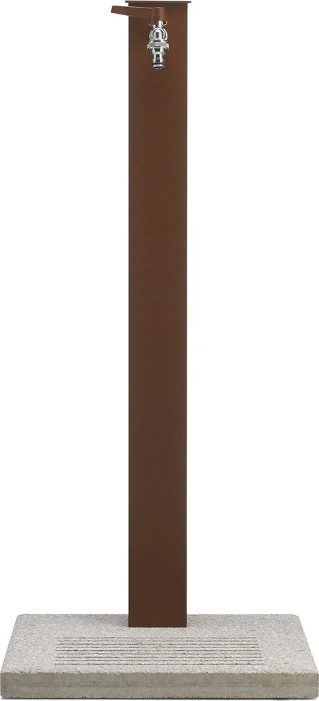 Fontana da Giardino con Rubinetto e Base in Cemento Belfer 42/QBM Ruggine...