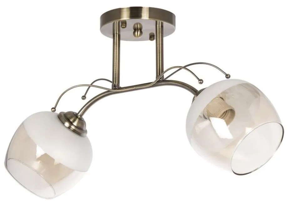 Lampadario fisso 2xE27/60W/230V ottone
