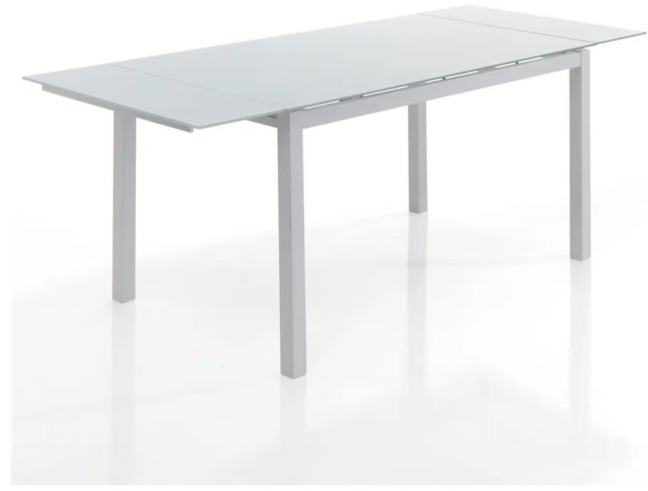 Tavolo da pranzo pieghevole con piano in vetro 80x140 cm New Daily - Tomasucci