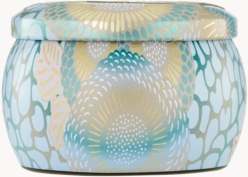 Candela profumata fatta a mano California Summers (sale marino, vaniglia calda, legno di teak)