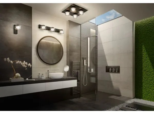 Osram - Applique da bagno a LED ORBIS FLAME LED/5,5W/230V IP44, nero