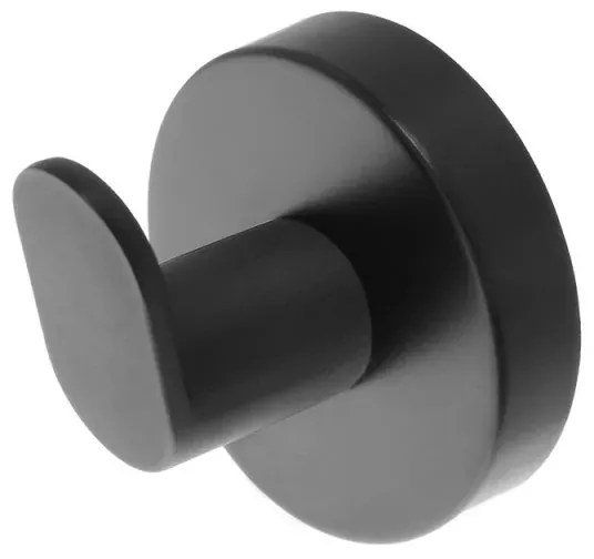 Appendino portasciugamani in acciaio nero opaco Chic Black