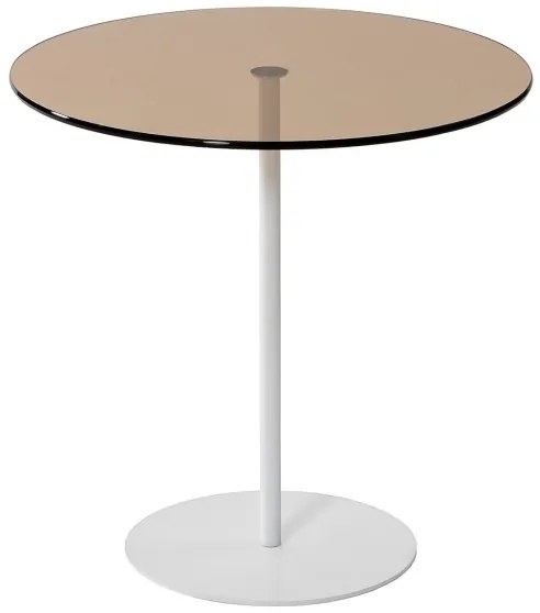 Tavolino CHILL 50x50 cm bianco/bronzo