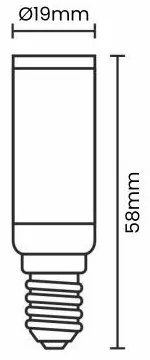 Lampadina LED E14/4,5W/230V 2800K