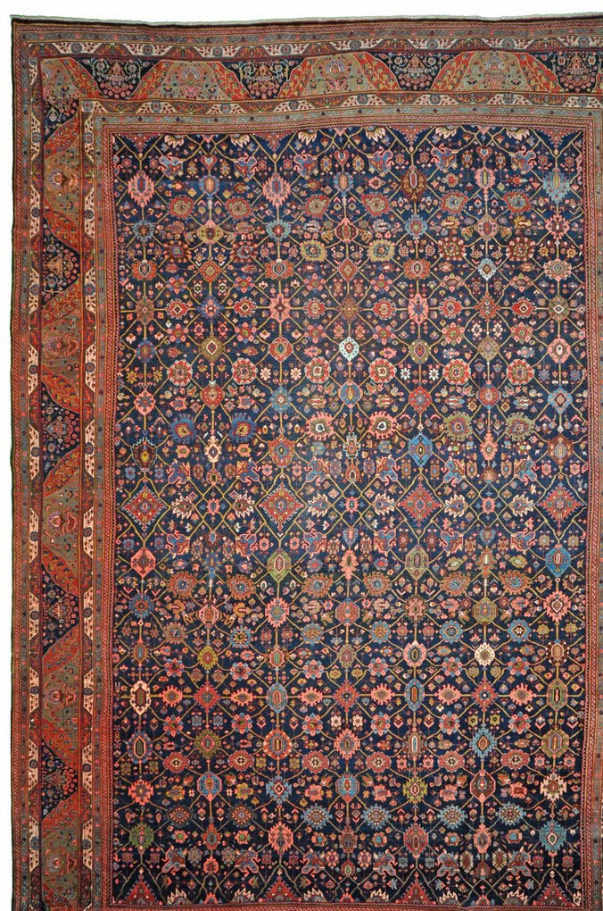 Bidjar Tappeto persiano 390x570 Blu (Iran) Annodato A Mano