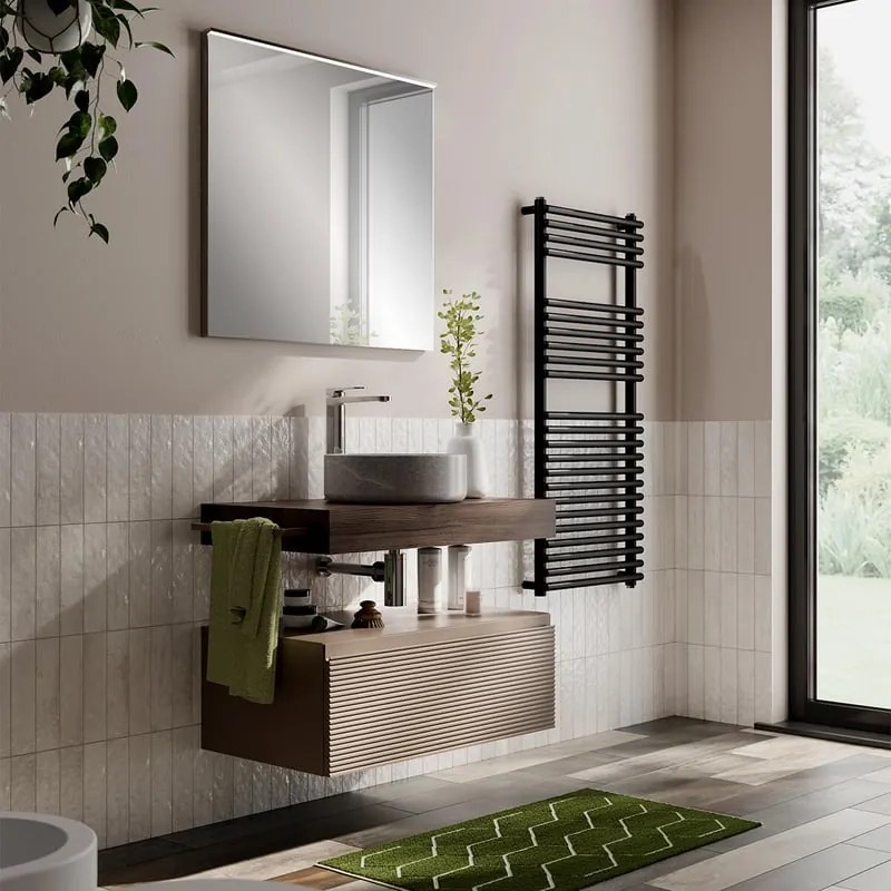 Mobile da bagno sotto lavabo Step beige L 80.3 x H 30 x P 46 cm 1 cassetto, lavabo non incluso