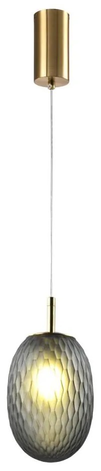 Lampadario a sospensione con filo 1xE14/25W/230V grigio diametro 15 cm