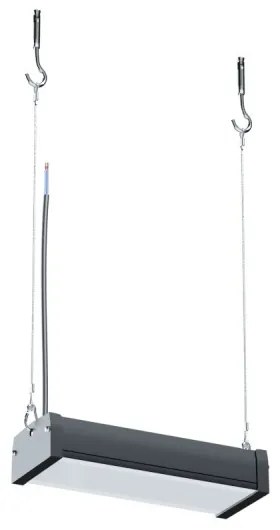 Campana Lineare LED 50W 26cm Sospesa, 5.500 lm Colore Bianco Freddo 6.000K