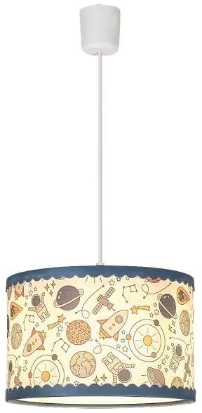 Rabalux - Lampadario a sospensione per bambini 1xE27/40W/230V blu