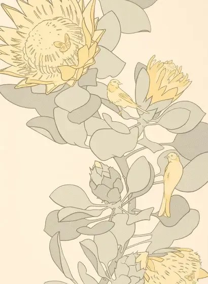 Paint & Paper Library Carta da parati Protea Trail - Clay